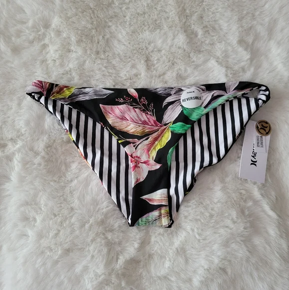 🍸HURLEY BRAND NEW REVERSIBLE BIKINI SET. TOP XL BOTTOM L